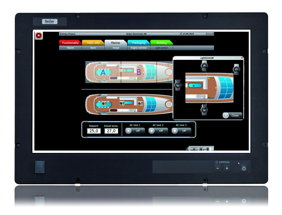 Beijer Electronics lanza la PC industrial y monitor pantalla perfectos para aplicaciones marítimas